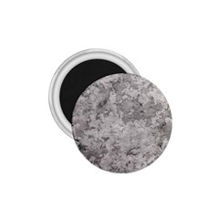 Silver Abstract Grunge Texture Print 1.75  Magnets