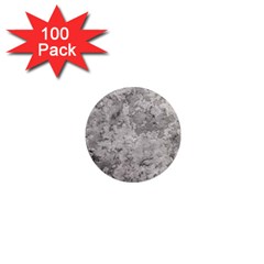 Silver Abstract Grunge Texture Print 1  Mini Magnets (100 pack) 