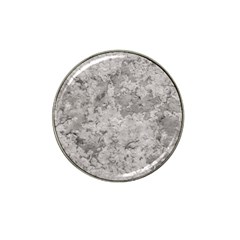 Silver Abstract Grunge Texture Print Hat Clip Ball Marker