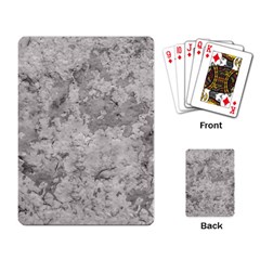 Silver Abstract Grunge Texture Print Playing Cards Single Design (Rectangle)