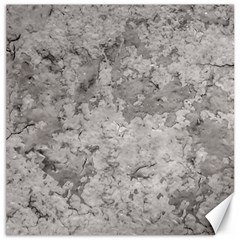 Silver Abstract Grunge Texture Print Canvas 16  x 16 