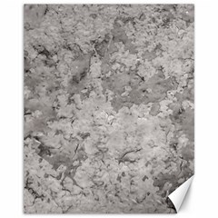 Silver Abstract Grunge Texture Print Canvas 11  x 14 