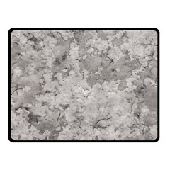 Silver Abstract Grunge Texture Print Fleece Blanket (Small)