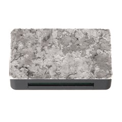 Silver Abstract Grunge Texture Print Memory Card Reader with CF