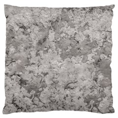 Silver Abstract Grunge Texture Print Large Cushion Case (Two Sides)