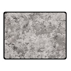 Silver Abstract Grunge Texture Print Double Sided Fleece Blanket (Small) 