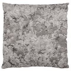 Silver Abstract Grunge Texture Print Standard Flano Cushion Case (Two Sides)