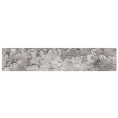 Silver Abstract Grunge Texture Print Small Flano Scarf