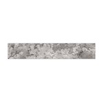 Silver Abstract Grunge Texture Print Flano Scarf (Mini) Back