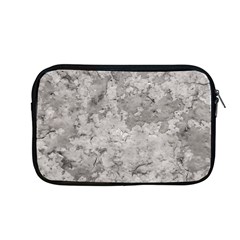 Silver Abstract Grunge Texture Print Apple MacBook Pro 13  Zipper Case