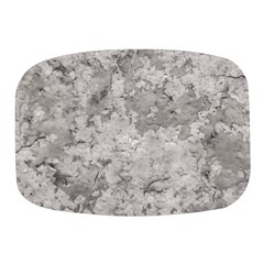 Silver Abstract Grunge Texture Print Mini Square Pill Box