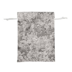 Silver Abstract Grunge Texture Print Lightweight Drawstring Pouch (s)