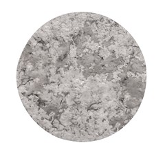 Silver Abstract Grunge Texture Print Mini Round Pill Box (Pack of 3)