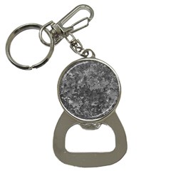 Dark Grey Abstract Grunge Texture Print Bottle Opener Key Chain by dflcprintsclothing