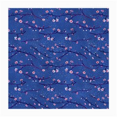 Branches With Peach Flowers Medium Glasses Cloth (2 Sides) by SychEva