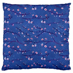 Branches With Peach Flowers Large Cushion Case (two Sides) by SychEva