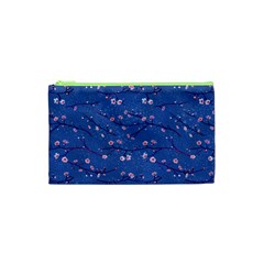 Branches With Peach Flowers Cosmetic Bag (xs) by SychEva