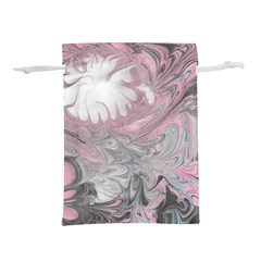 Painted Petals-marbling Lightweight Drawstring Pouch (m) by kaleidomarblingart