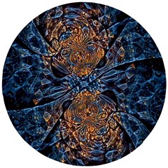 Fractal Galaxy Wooden Puzzle Round by MRNStudios