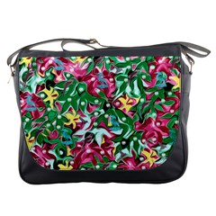 Floral-diamonte Messenger Bag by PollyParadise