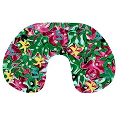 Floral-diamonte Travel Neck Pillow by PollyParadise