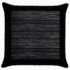 Wooden Linear Geometric Design Throw Pillow Case (black) by dflcprintsclothing
