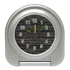 Wooden Linear Geometric Design Travel Alarm Clock by dflcprintsclothing