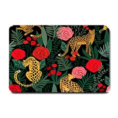 Leopardrose Small Doormat  by PollyParadise