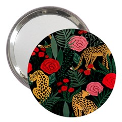 Leopardrose 3  Handbag Mirrors by PollyParadise