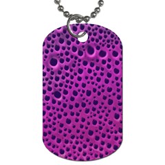 Purple Abstract Print Design Dog Tag (two Sides) by dflcprintsclothing