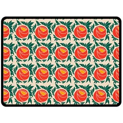 Rose Ornament Double Sided Fleece Blanket (large)  by SychEva