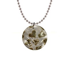   Golden Hearts 1  Button Necklace by Galinka