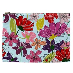 Flower Pattern Cosmetic Bag (xxl)