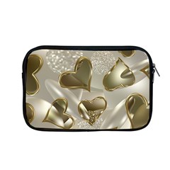   Golden Hearts Apple Macbook Pro 13  Zipper Case by Galinka