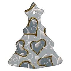  Gold Hearts Ornament (christmas Tree)  by Galinka