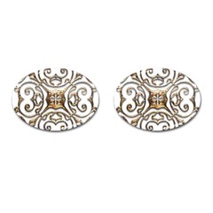 Gold Design Cufflinks (oval) by LW323