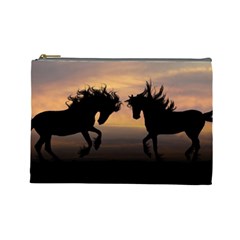 Evening Horses Cosmetic Bag (large) by LW323