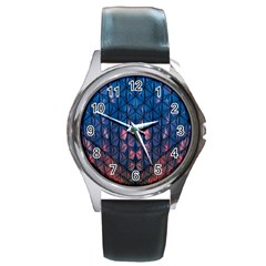 Abstract3 Round Metal Watch