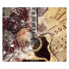 Guitar Double Sided Flano Blanket (small)  by LW323