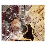 Guitar Double Sided Flano Blanket (Small)  50 x40  Blanket Front