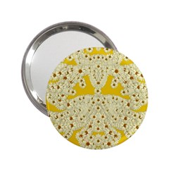 Sunshine Colors On Flowers In Peace 2 25  Handbag Mirrors by pepitasart