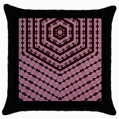 Burgundy Throw Pillow Case (black) by LW323