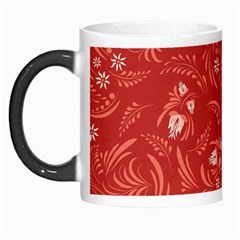 Folk floral pattern. Flowers abstract surface design. Seamless pattern Morph Mugs