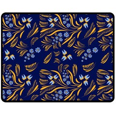 Folk Floral Pattern  Flowers Abstract Surface Design  Seamless Pattern Double Sided Fleece Blanket (medium)  by Eskimos