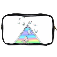 Minimal Holographic Butterflies Toiletries Bag (Two Sides)
