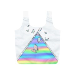 Minimal Holographic Butterflies Full Print Recycle Bag (s)