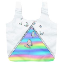 Minimal Holographic Butterflies Full Print Recycle Bag (xxxl) by gloriasanchez