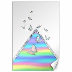 Minimal Holographic Butterflies Canvas 20  x 30 
