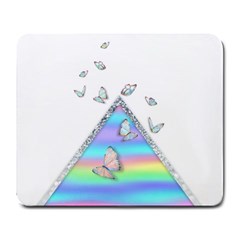 Minimal Holographic Butterflies Large Mousepads by gloriasanchez