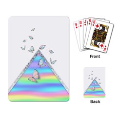 Minimal Holographic Butterflies Playing Cards Single Design (Rectangle)